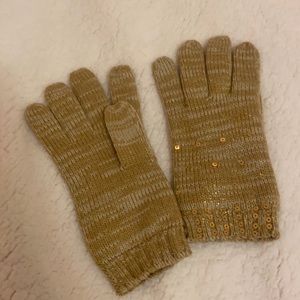 NEWYORK&COMPANY Gold Winter Gloves
